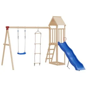 Swing with blue polyethylene rope ladder by vidaXL, Swings and play structures - Ref: Foro24-91697, Price: 47,71 €, Discount: %