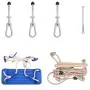 Swing with blue polyethylene rope ladder by vidaXL, Swings and play structures - Ref: Foro24-91697, Price: 47,71 €, Discount: %