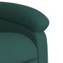 Sillón reclinable eléctrico tela verde oscuro by , Armchairs - Ref: Foro24-3203960, Price: 244,55 €, Discount: %