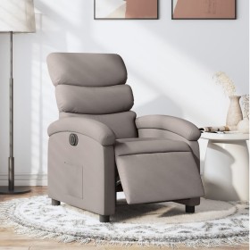 Sillón reclinable eléctrico tela gris taupé by , Armchairs - Ref: Foro24-3203962, Price: 232,50 €, Discount: %