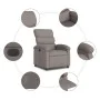 Sillón reclinable eléctrico tela gris taupé de , Sillones - Ref: Foro24-3203962, Precio: 240,97 €, Descuento: %