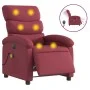 Sillón de masaje reclinable eléctrico tela rojo tinto by , Armchairs - Ref: Foro24-3203969, Price: 254,80 €, Discount: %