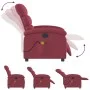Sillón de masaje reclinable eléctrico tela rojo tinto by , Armchairs - Ref: Foro24-3203969, Price: 254,80 €, Discount: %