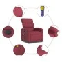 Sillón de masaje reclinable eléctrico tela rojo tinto by , Armchairs - Ref: Foro24-3203969, Price: 254,80 €, Discount: %