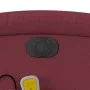 Sillón de masaje reclinable eléctrico tela rojo tinto by , Armchairs - Ref: Foro24-3203969, Price: 254,80 €, Discount: %