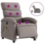 Sillón reclinable de masaje eléctrico tela gris taupe de , Sillones - Ref: Foro24-3203974, Precio: 257,88 €, Descuento: %