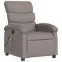 Sillón reclinable de masaje eléctrico tela gris taupe de , Sillones - Ref: Foro24-3203974, Precio: 257,88 €, Descuento: %