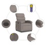 Sillón reclinable de masaje eléctrico tela gris taupe by , Armchairs - Ref: Foro24-3203974, Price: 253,29 €, Discount: %