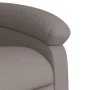 Sillón reclinable de masaje eléctrico tela gris taupe de , Sillones - Ref: Foro24-3203974, Precio: 257,88 €, Descuento: %