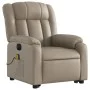 Sillón reclinable de masaje eléctrico cuero sintético capuchino by , Armchairs - Ref: Foro24-3205291, Price: 363,47 €, Discou...