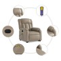 Elektrischer Massage-Fernsehsessel aus synthetischem Capuccino-Leder. von , Sessel - Ref: Foro24-3205291, Preis: 339,78 €, Ra...