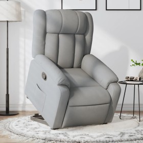 Sillón reclinable elevable de tela gris claro by , Armchairs - Ref: Foro24-3205316, Price: 296,21 €, Discount: %
