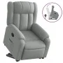 Sillón reclinable elevable de tela gris claro by , Armchairs - Ref: Foro24-3205316, Price: 314,36 €, Discount: %