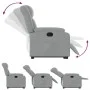 Sillón reclinable elevable de tela gris claro by , Armchairs - Ref: Foro24-3205316, Price: 314,36 €, Discount: %