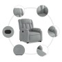 Sillón reclinable elevable de tela gris claro by , Armchairs - Ref: Foro24-3205316, Price: 296,21 €, Discount: %