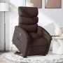 Sillón reclinable elevable tela marrón oscuro de , Sillones - Ref: Foro24-3203983, Precio: 273,67 €, Descuento: %