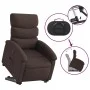 Sillón reclinable elevable tela marrón oscuro de , Sillones - Ref: Foro24-3203983, Precio: 273,67 €, Descuento: %