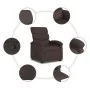Sillón reclinable elevable tela marrón oscuro de , Sillones - Ref: Foro24-3203983, Precio: 273,67 €, Descuento: %
