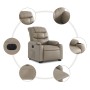 Sillón elevable eléctrico cuero artificial capuchino by , Armchairs - Ref: Foro24-3206619, Price: 325,45 €, Discount: %