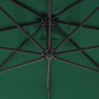 Sombrilla voladiza con poste de acero 250x250 cm verde de vidaXL, Sombrillas - Ref: Foro24-44877, Precio: 100,97 €, Descuento: %
