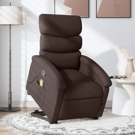 Verstellbarer Stoff-Fußmassagestuhl in dunkelbrauner Farbe. von , Sessel - Ref: Foro24-3203995, Preis: 300,59 €, Rabatt: %