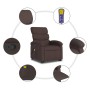 Verstellbarer Stoff-Fußmassagestuhl in dunkelbrauner Farbe. von , Sessel - Ref: Foro24-3203995, Preis: 300,59 €, Rabatt: %