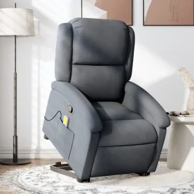 Sillón reclinable de masaje elevable terciopelo gris oscuro by , Armchairs - Ref: Foro24-3204312, Price: 329,35 €, Discount: %