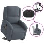 Verstellbarer Massage-Fernsehsessel aus dunkelgrauem Samt von , Sessel - Ref: Foro24-3204312, Preis: 311,56 €, Rabatt: %