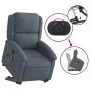 Verstellbarer Massage-Fernsehsessel aus dunkelgrauem Samt von , Sessel - Ref: Foro24-3204312, Preis: 329,14 €, Rabatt: %