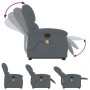 Verstellbarer Massage-Fernsehsessel aus dunkelgrauem Samt von , Sessel - Ref: Foro24-3204312, Preis: 311,56 €, Rabatt: %