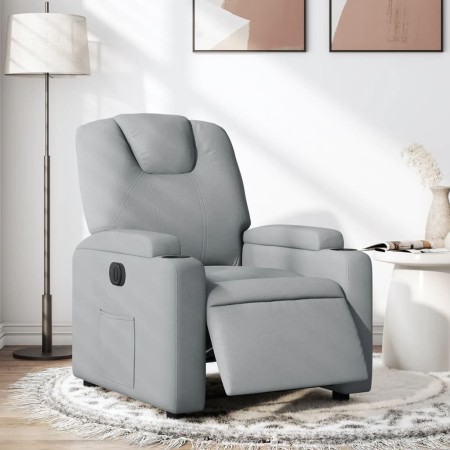 Sillón reclinable eléctrico tela gris claro by , Armchairs - Ref: Foro24-3204344, Price: 234,75 €, Discount: %