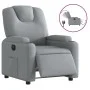 Sillón reclinable eléctrico tela gris claro by , Armchairs - Ref: Foro24-3204344, Price: 256,44 €, Discount: %