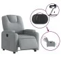 Sillón reclinable eléctrico tela gris claro by , Armchairs - Ref: Foro24-3204344, Price: 256,44 €, Discount: %