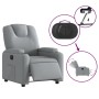 Sillón reclinable eléctrico tela gris claro by , Armchairs - Ref: Foro24-3204344, Price: 234,75 €, Discount: %