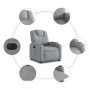 Sillón reclinable eléctrico tela gris claro by , Armchairs - Ref: Foro24-3204344, Price: 256,44 €, Discount: %