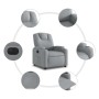 Sillón reclinable eléctrico tela gris claro by , Armchairs - Ref: Foro24-3204344, Price: 234,75 €, Discount: %