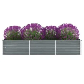 Graues Gartenbett aus verzinktem Stahl, 240 x 80 x 45 cm von vidaXL, Töpfe und Pflanzgefäße - Ref: Foro24-44842, Preis: 73,40...