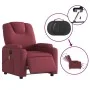 Sillón de masaje reclinable eléctrico tela rojo tinto by , Armchairs - Ref: Foro24-3204359, Price: 274,55 €, Discount: %