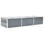 Arriate de jardín de acero galvanizado gris 240x80x45 cm de vidaXL, Maceteros y jardineras - Ref: Foro24-44842, Precio: 100,74 €