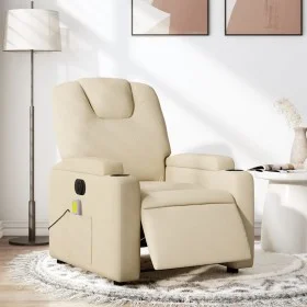 Elektrischer Massage-Fernsehsessel, Stoff in Cremefarbe. von , Sessel - Ref: Foro24-3204365, Preis: 288,04 €, Rabatt: %