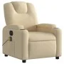 Sillón reclinable de masaje eléctrico tela color crema by , Armchairs - Ref: Foro24-3204365, Price: 288,04 €, Discount: %
