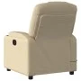 Sillón reclinable de masaje eléctrico tela color crema by , Armchairs - Ref: Foro24-3204365, Price: 288,04 €, Discount: %