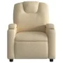 Sillón reclinable de masaje eléctrico tela color crema by , Armchairs - Ref: Foro24-3204365, Price: 288,04 €, Discount: %