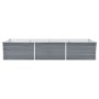 Arriate de jardín de acero galvanizado gris 240x80x45 cm de vidaXL, Maceteros y jardineras - Ref: Foro24-44842, Precio: 100,74 €