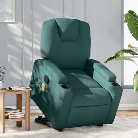 Verstellbarer Massagestuhl mit dunkelgrünem Stoffbezug. von , Sessel - Ref: Foro24-3204386, Preis: 277,45 €, Rabatt: %