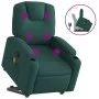 Silla de masaje reclinable de pie de tela verde oscura by , Armchairs - Ref: Foro24-3204386, Price: 291,69 €, Discount: %