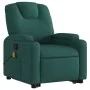 Silla de masaje reclinable de pie de tela verde oscura by , Armchairs - Ref: Foro24-3204386, Price: 291,69 €, Discount: %