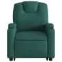 Silla de masaje reclinable de pie de tela verde oscura by , Armchairs - Ref: Foro24-3204386, Price: 291,69 €, Discount: %