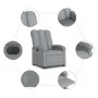 Sillón reclinable eléctrico tela gris claro by , Armchairs - Ref: Foro24-3204068, Price: 228,51 €, Discount: %