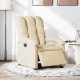 Sillón reclinable eléctrico de tela crema de , Sillones - Ref: Foro24-3204077, Precio: 239,31 €